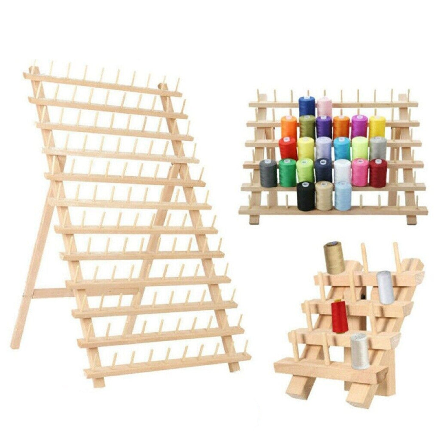Craft Organizer Foldable Embroidery Thread Holder Sewing Rack