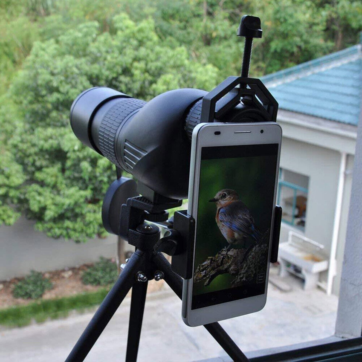 Universal Mobile Phone Clamp Holder Spotting Scope Adapter Mount