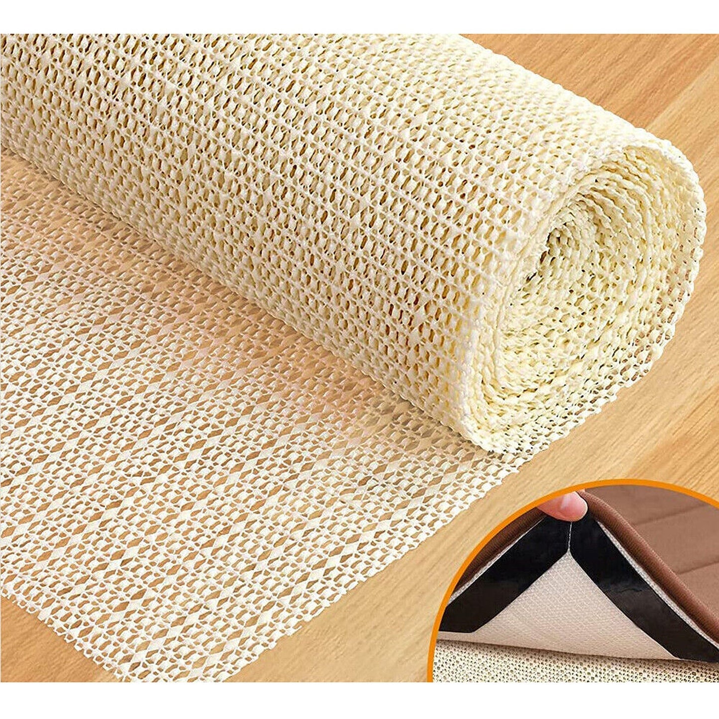 Non Slip Anti Slip Rug Pad Underlay Mat Grip for Carpet Hardwood Floor