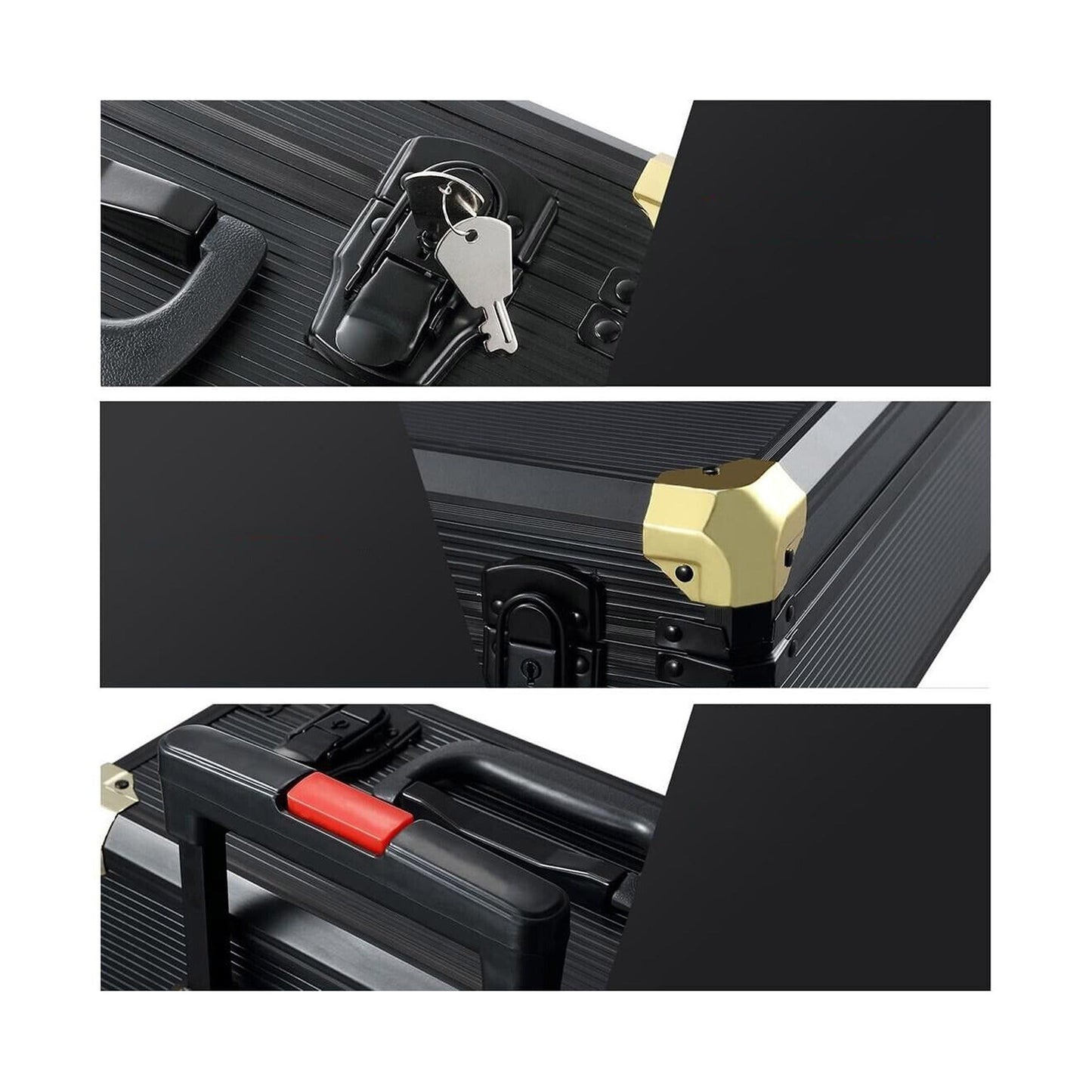 Mechanic DIY Toolbox with 1375 Pieces Portable Rolling Case Trolley Set