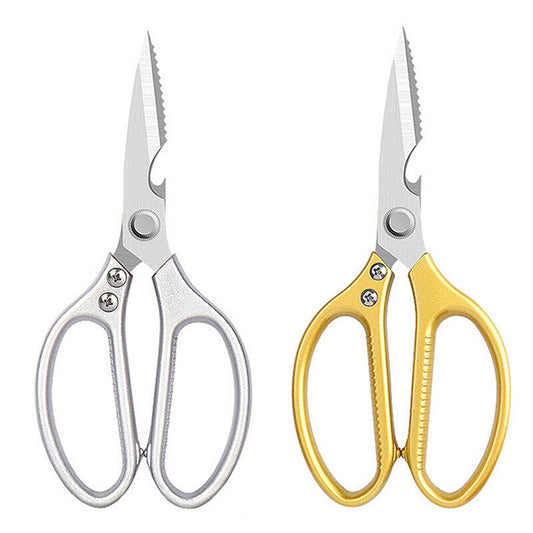 Heavy Duty Kitchen Scissors for Chicken Bones and Fish Includes Bottle Opener