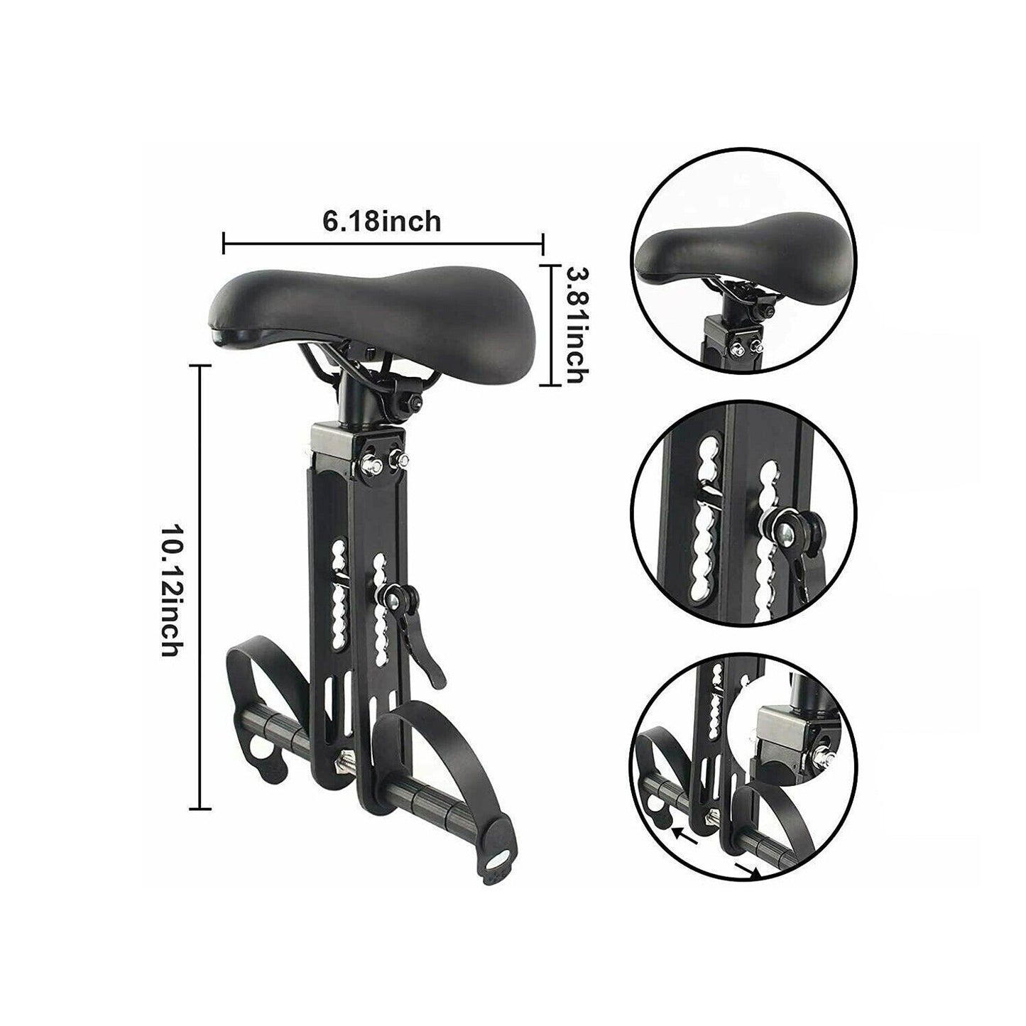 Child Bike Seat Front Mounted Carrier for Kids Detachable Bicycle Seat