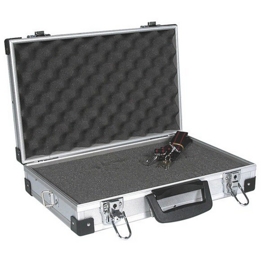 Compact Aluminium Camera Case with Foam Insert Small Video Equipment Storage