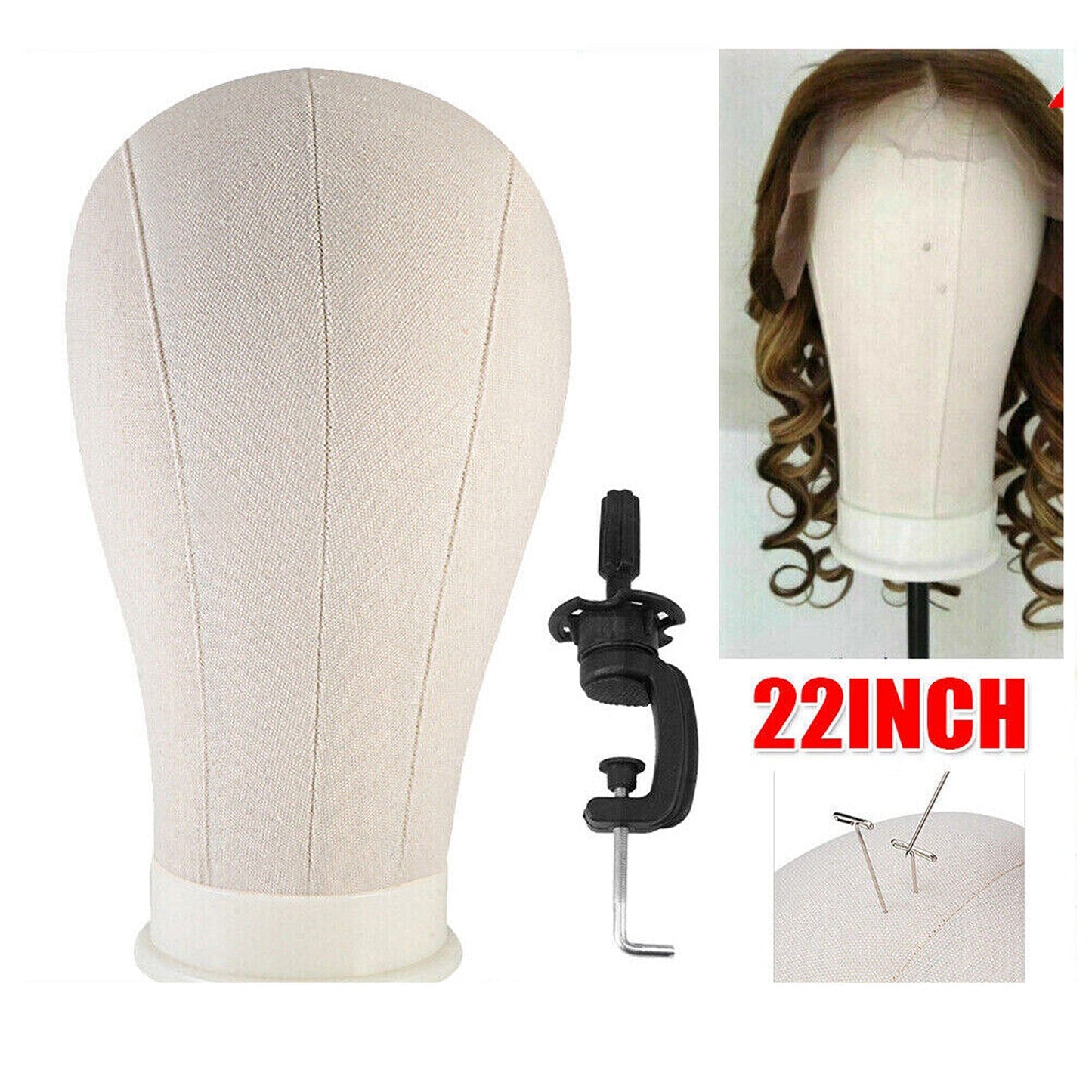 Wig Stand Cork Canvas Mannequin for Hat Making