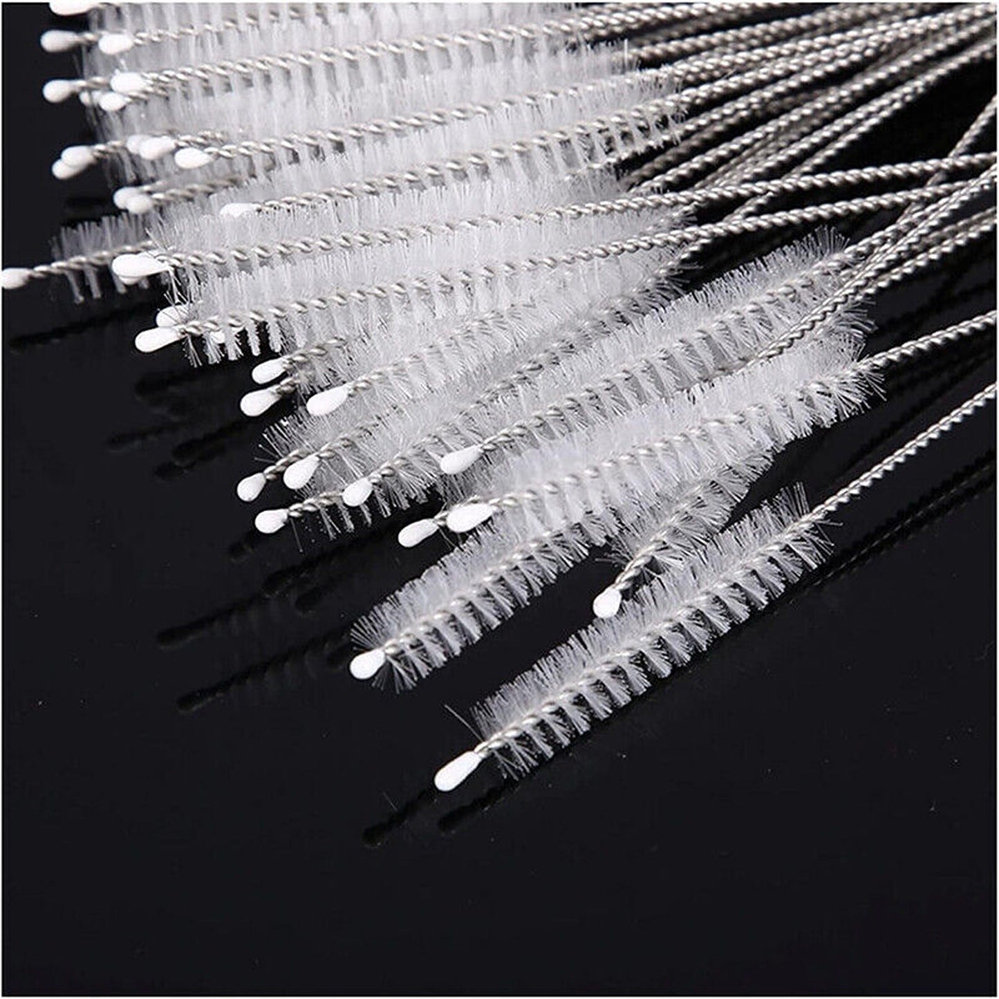 10pcs Reusable Nylon Straw Cleaning Brushes for Long Bottles and Tubes