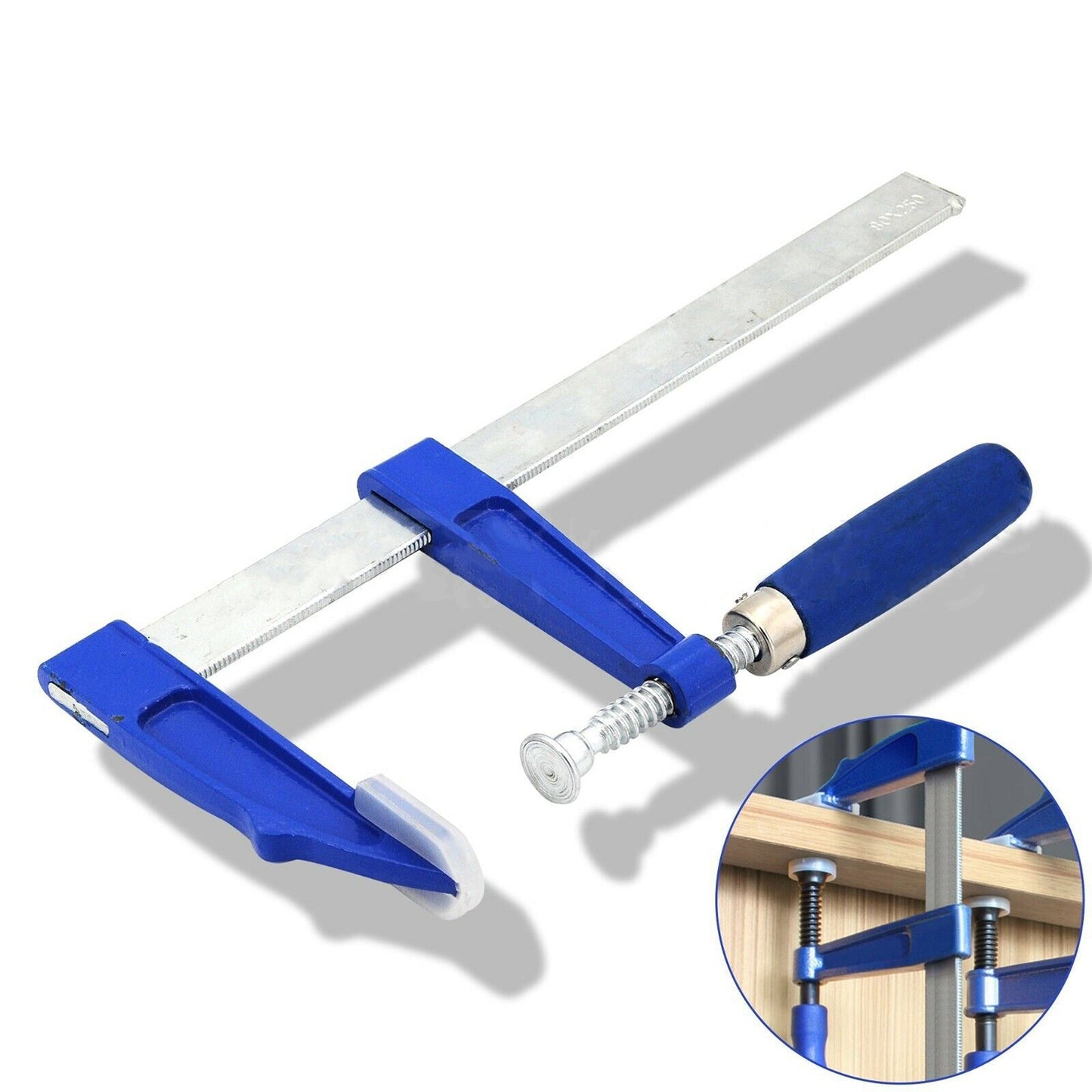 6 Sizes Heavy Duty Adjustable Bar Quick Release F Clamp for Woodworking