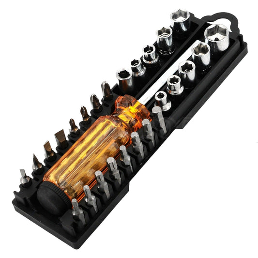 Home and Garage 28-Piece Screwdriver and Socket Set