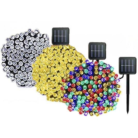 Waterproof Outdoor Solar Fairy String Lights 100 to 500 LEDs 8 Modes