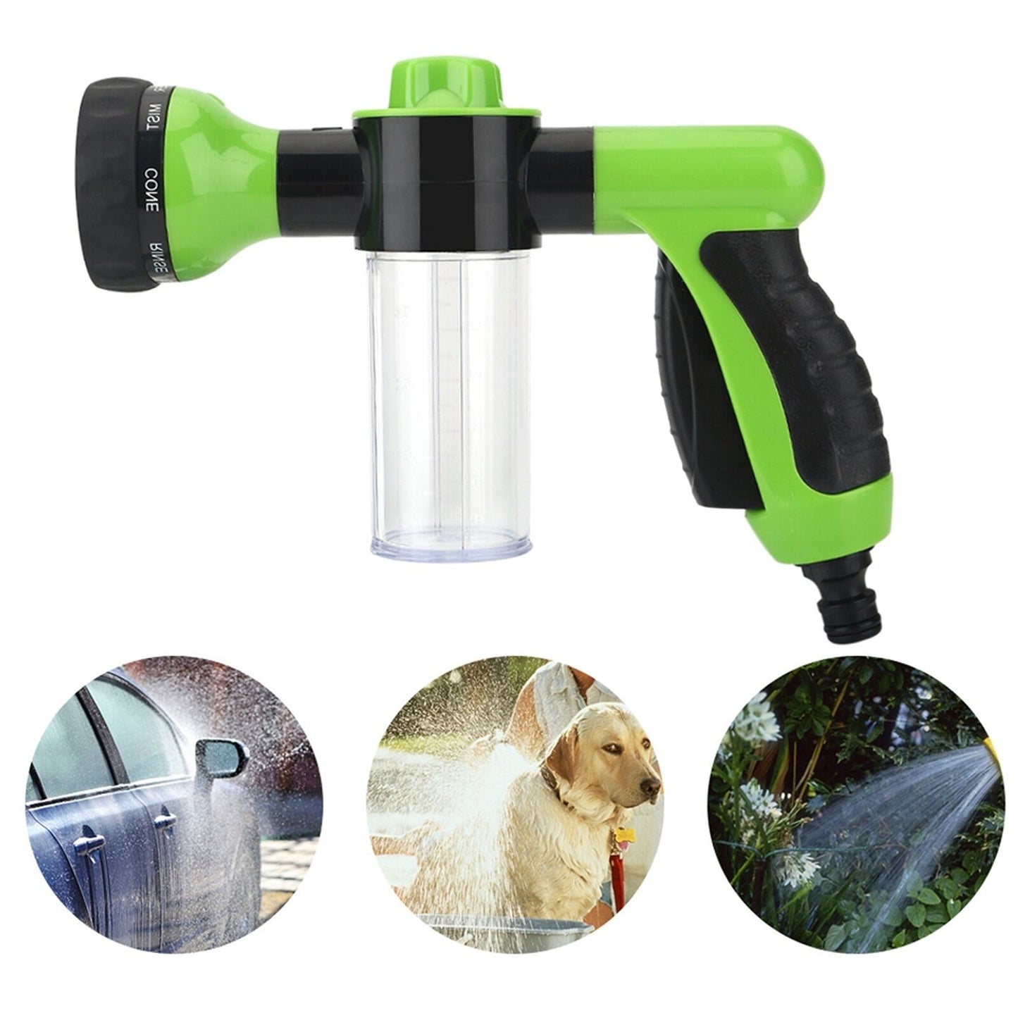 High-Pressure Car Wash Sprayer with Foam Soap Gun