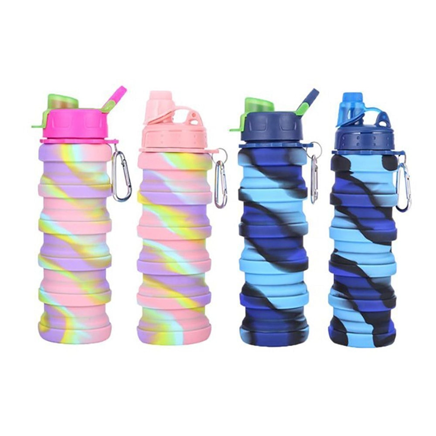 Foldable Silicone Travel Water Bottle Retractable Portable Drink Cup