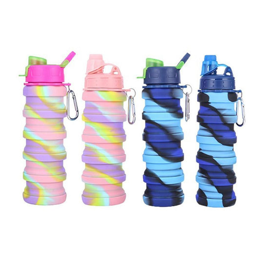 Foldable Silicone Travel Water Bottle Retractable Portable Drink Cup