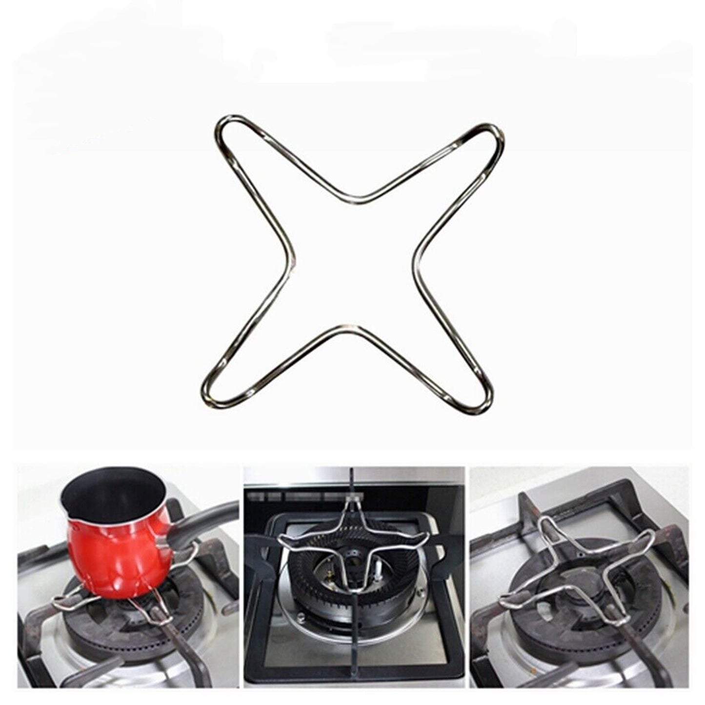 Stove Top Coffee Pot Stand Trivet Metal Plate Ring Reducer