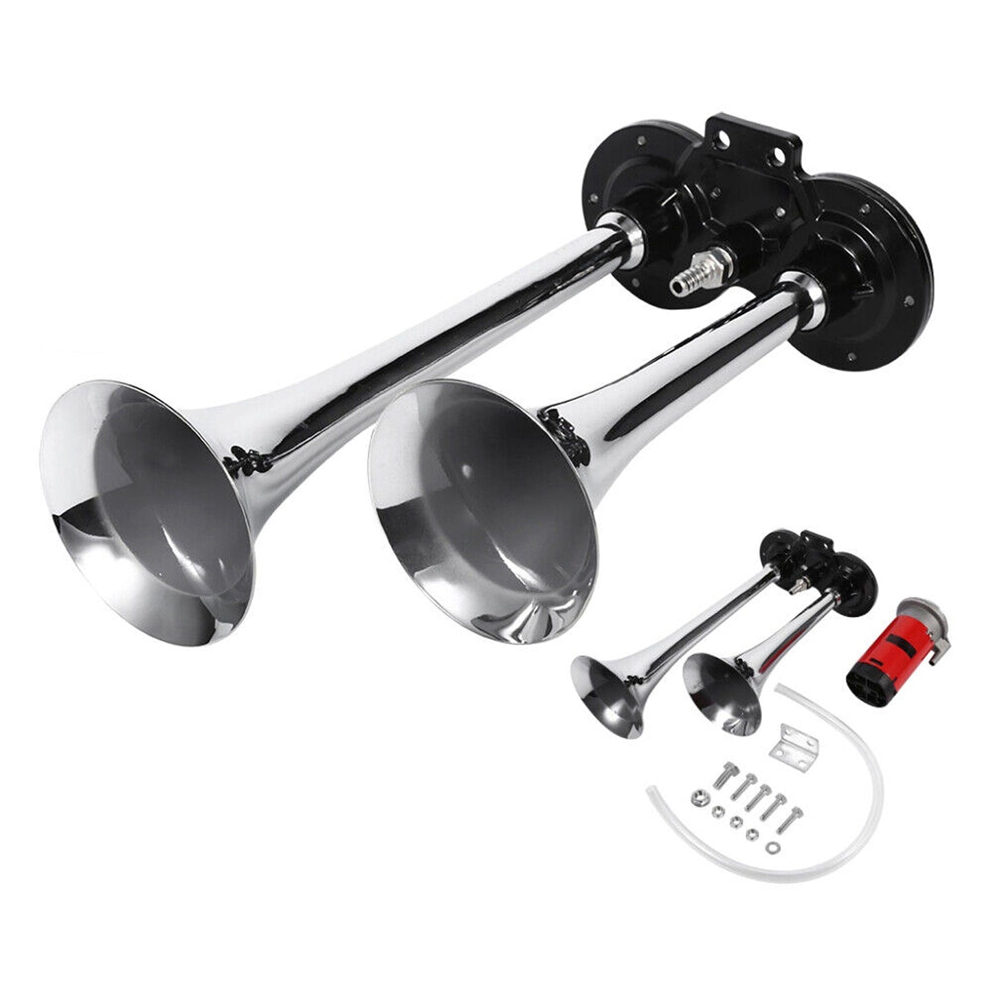 Loud Dual Trumpet 12V Air Horn with Compressor for Car and Truck