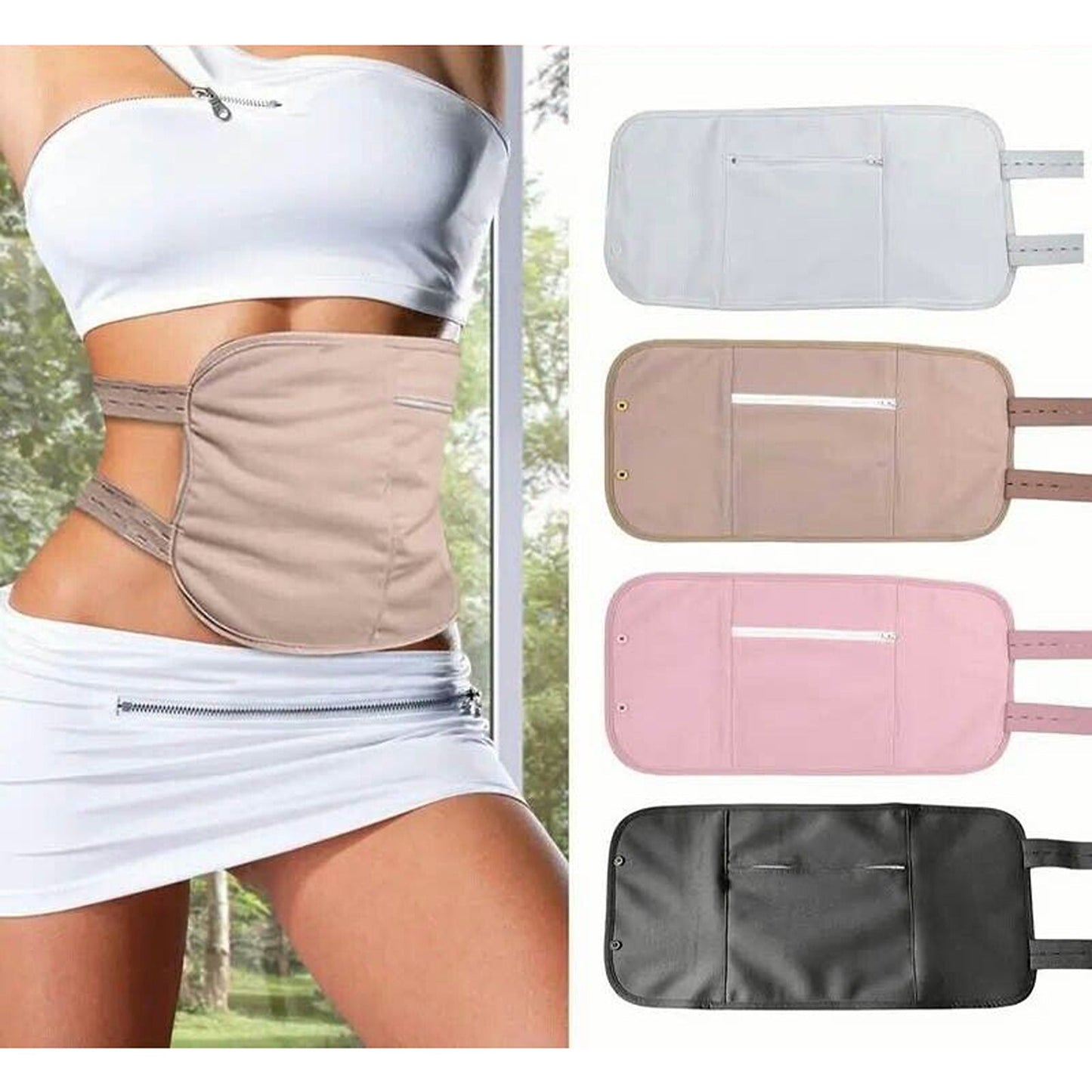 Reusable Castor Oil Pack Kit Compress Wrap Belt Toxin Inflammation Remover