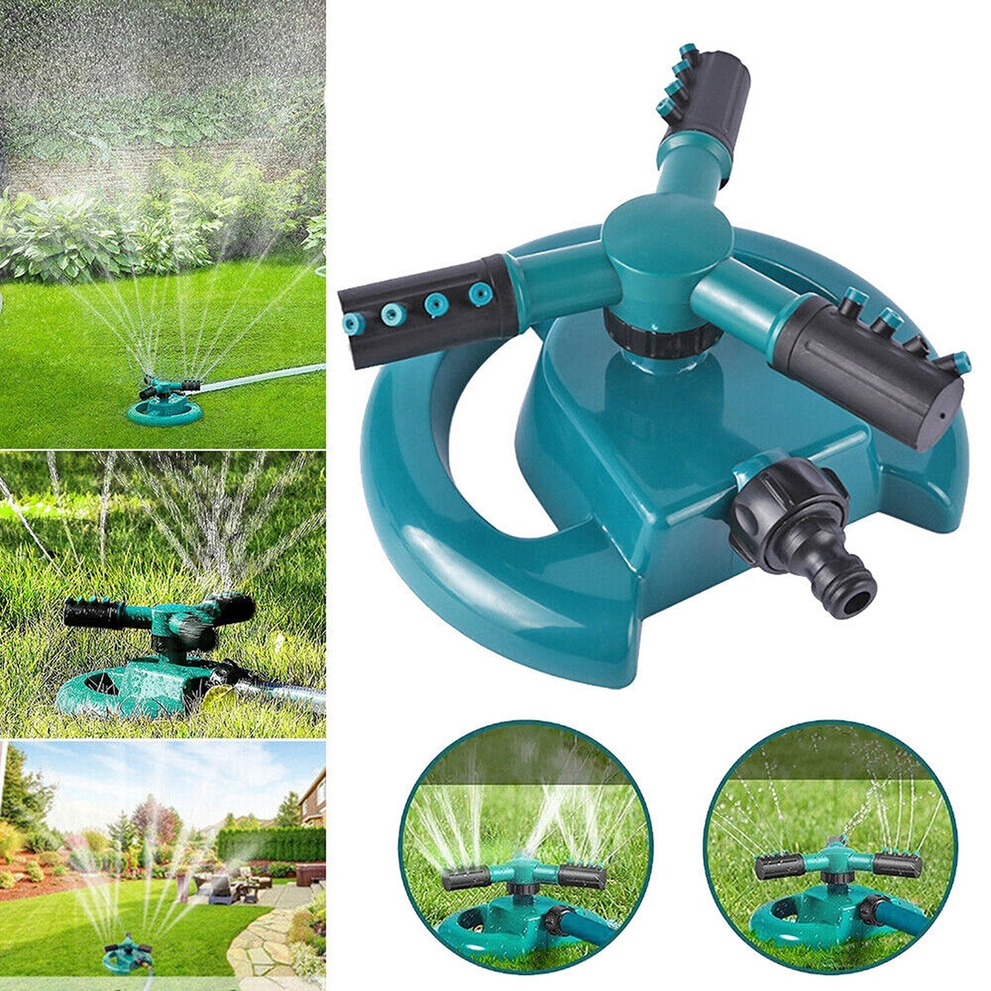 Rotating Garden Sprinkler 360 Degree Watering Lawn Water Sprayer