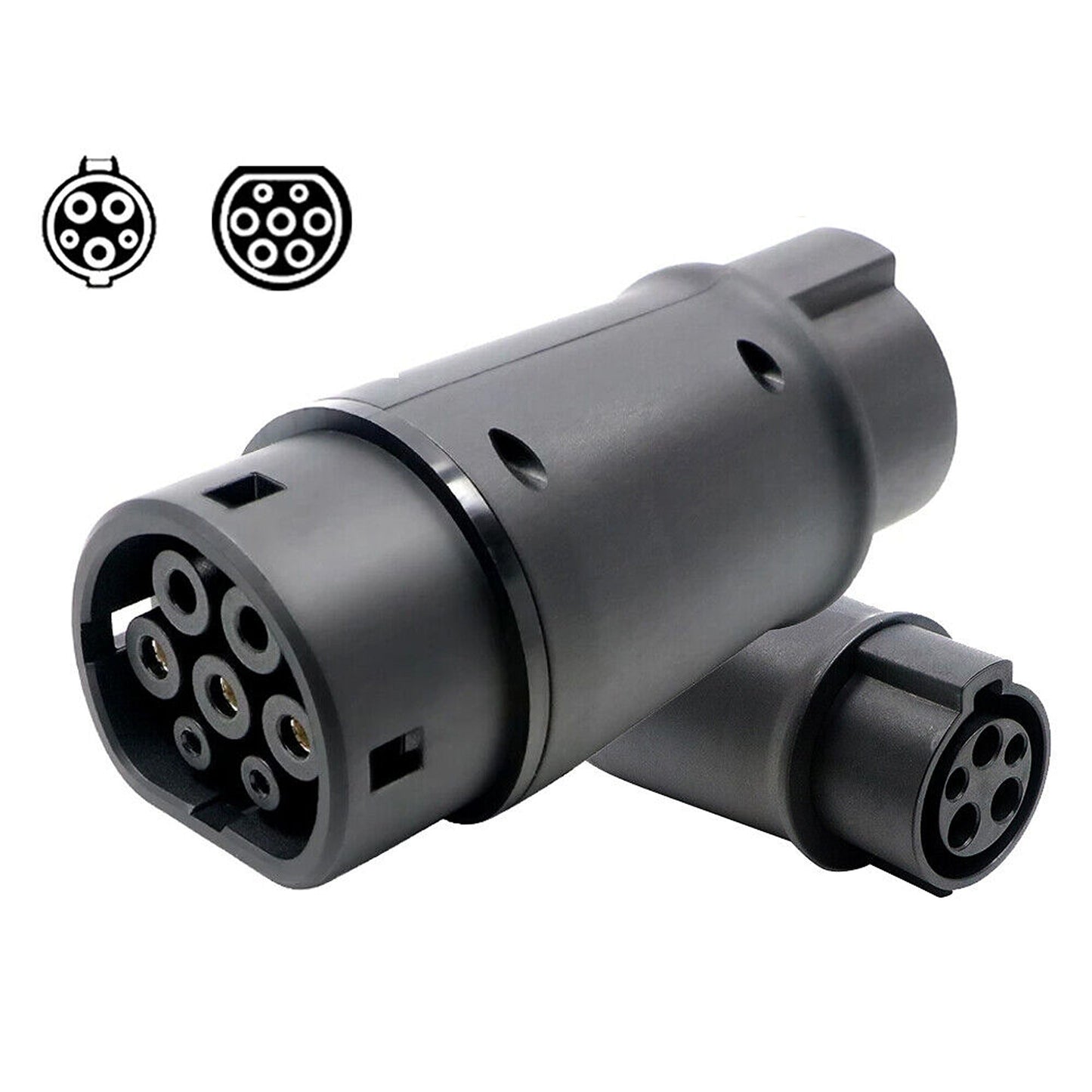 EV Charging Adapter Type 1 to Type 2 Connector Socket 16A/32A
