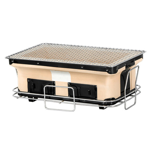 Japanese Tabletop Ceramic Hibachi BBQ Grill Smoker Charcoal Barbecue
