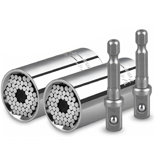 Magic Universal Socket Wrench with Gator Grip and Power Drill Adapter