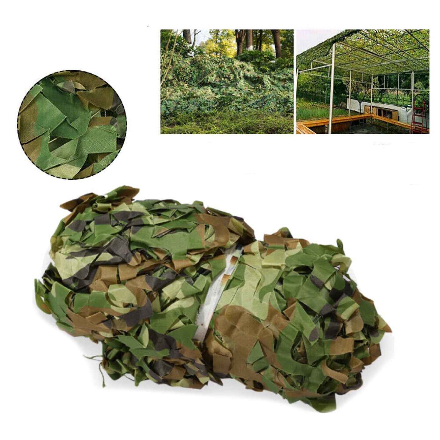 Camo Netting for Woodland Camping Mesh 3M