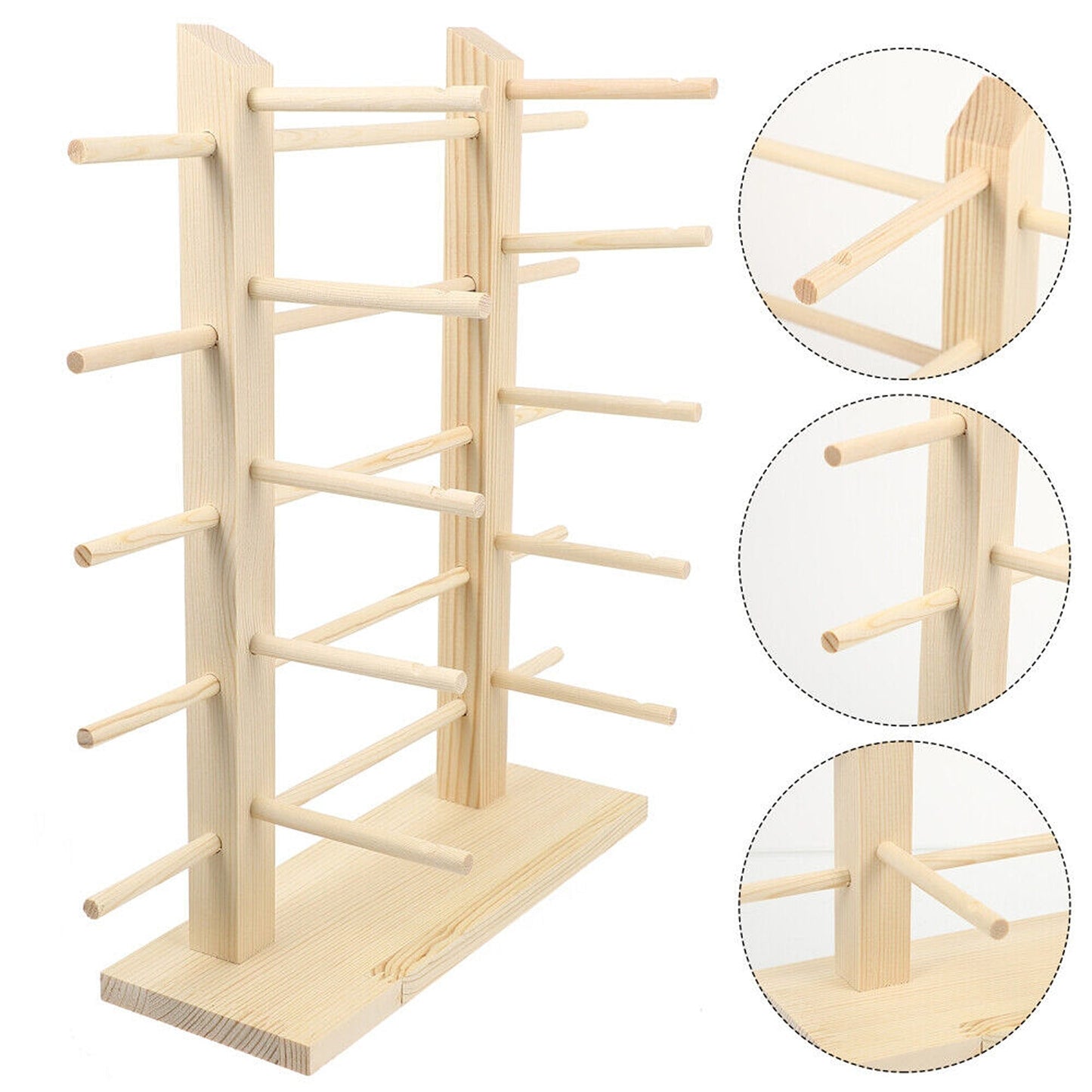 Wooden Glasses Display Stand for Sunglasses and Eyeglasses