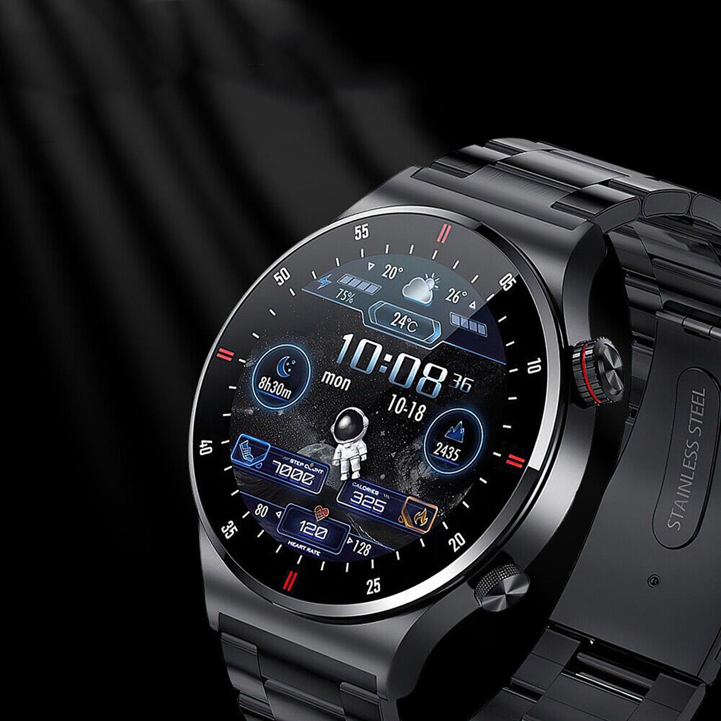 Full Touch Screen Smart Watch with Bluetooth Call Function for Men