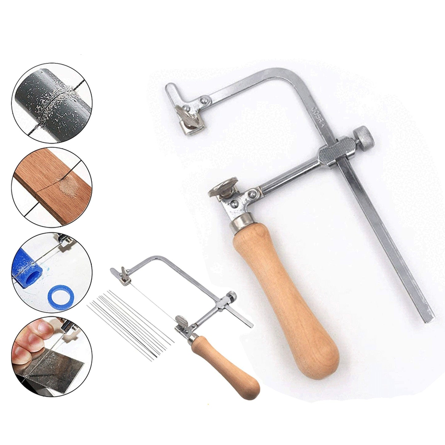 Jewelers U-shaped Saw DIY Tool with 12 Blades Kit