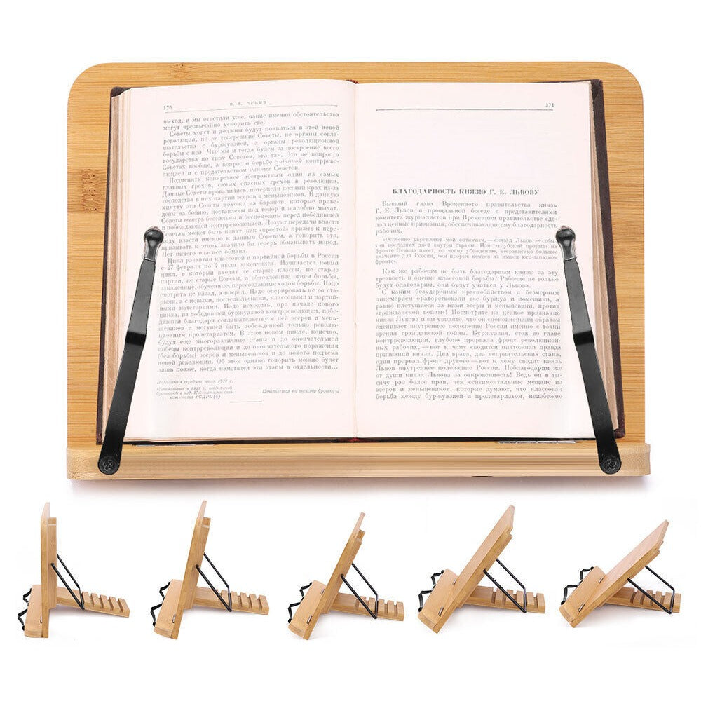 Portable Bookstand with Adjustable Book Holder for Reading