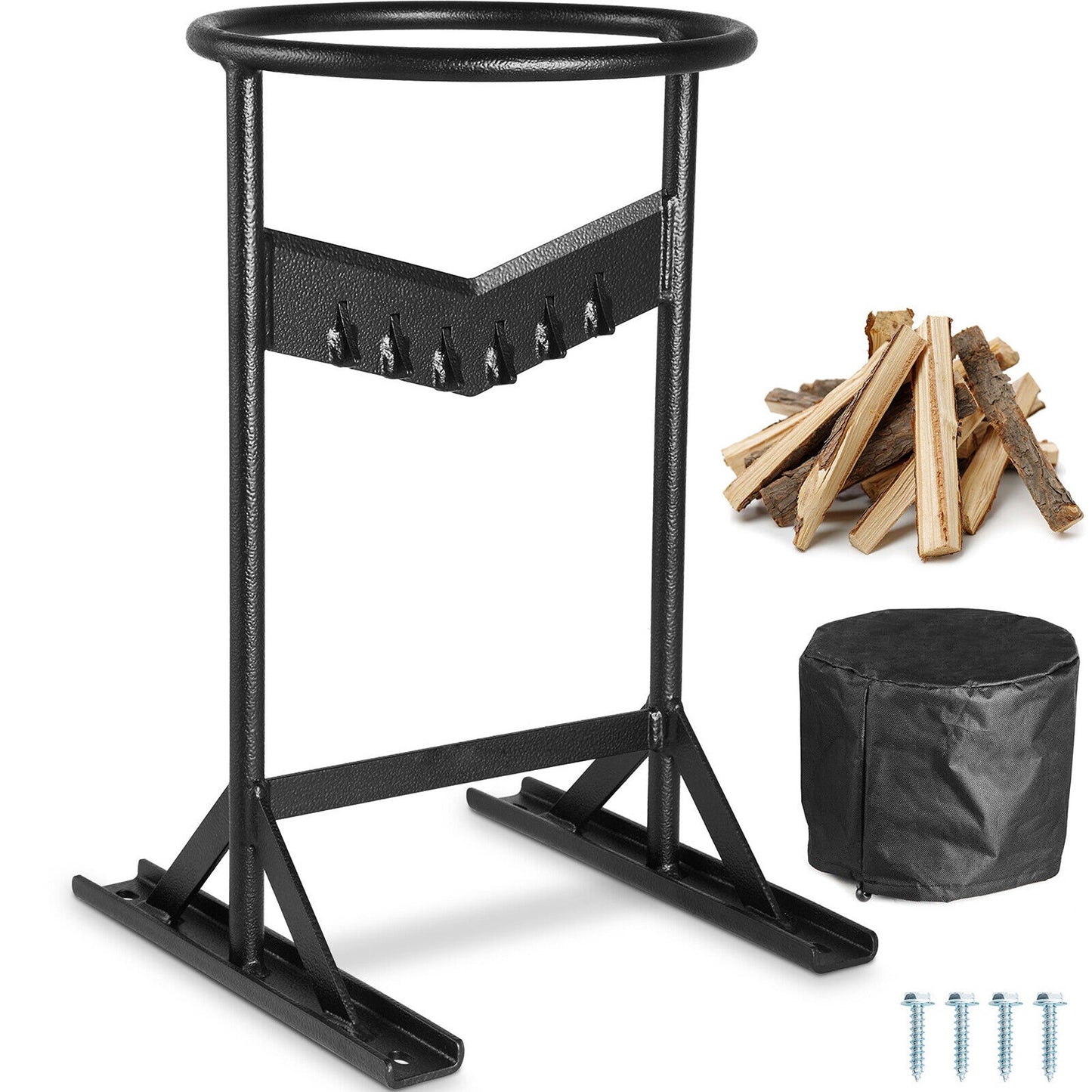 Manual Heavy Duty Firewood Splitter V-Shaped Log Wood Cutter