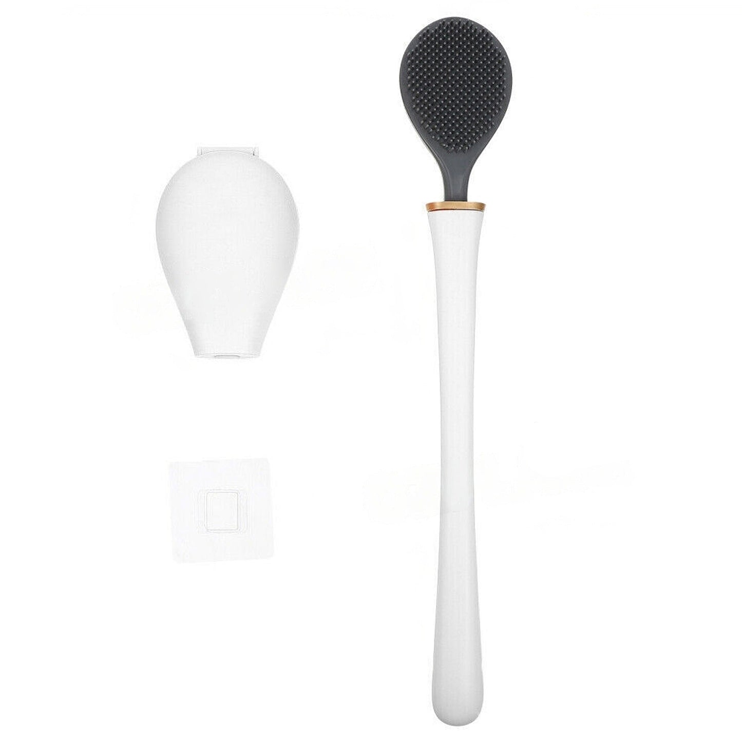 Bathroom Cleaning Set Soft Silicone Toilet Brush with Holder