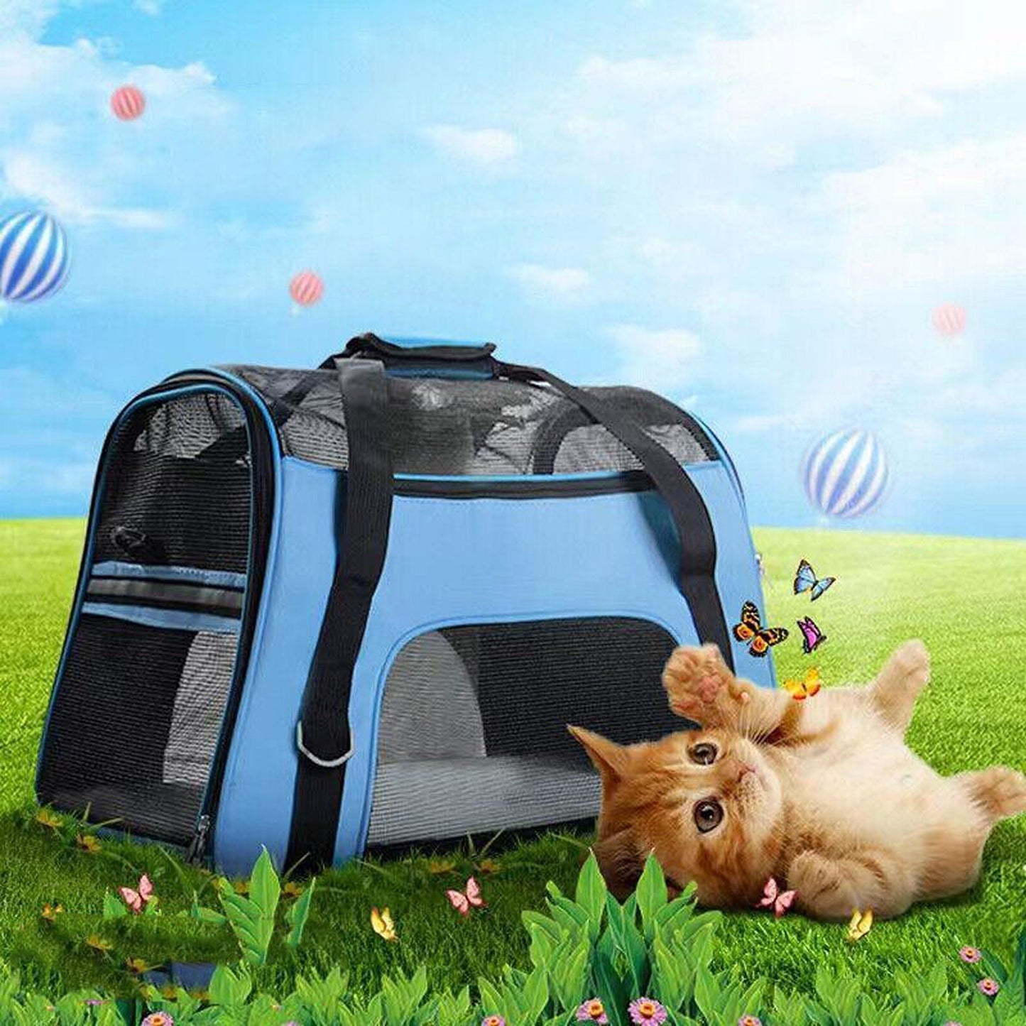 Portable Pet Carrier Bag for Cats and Dogs Airline Approved