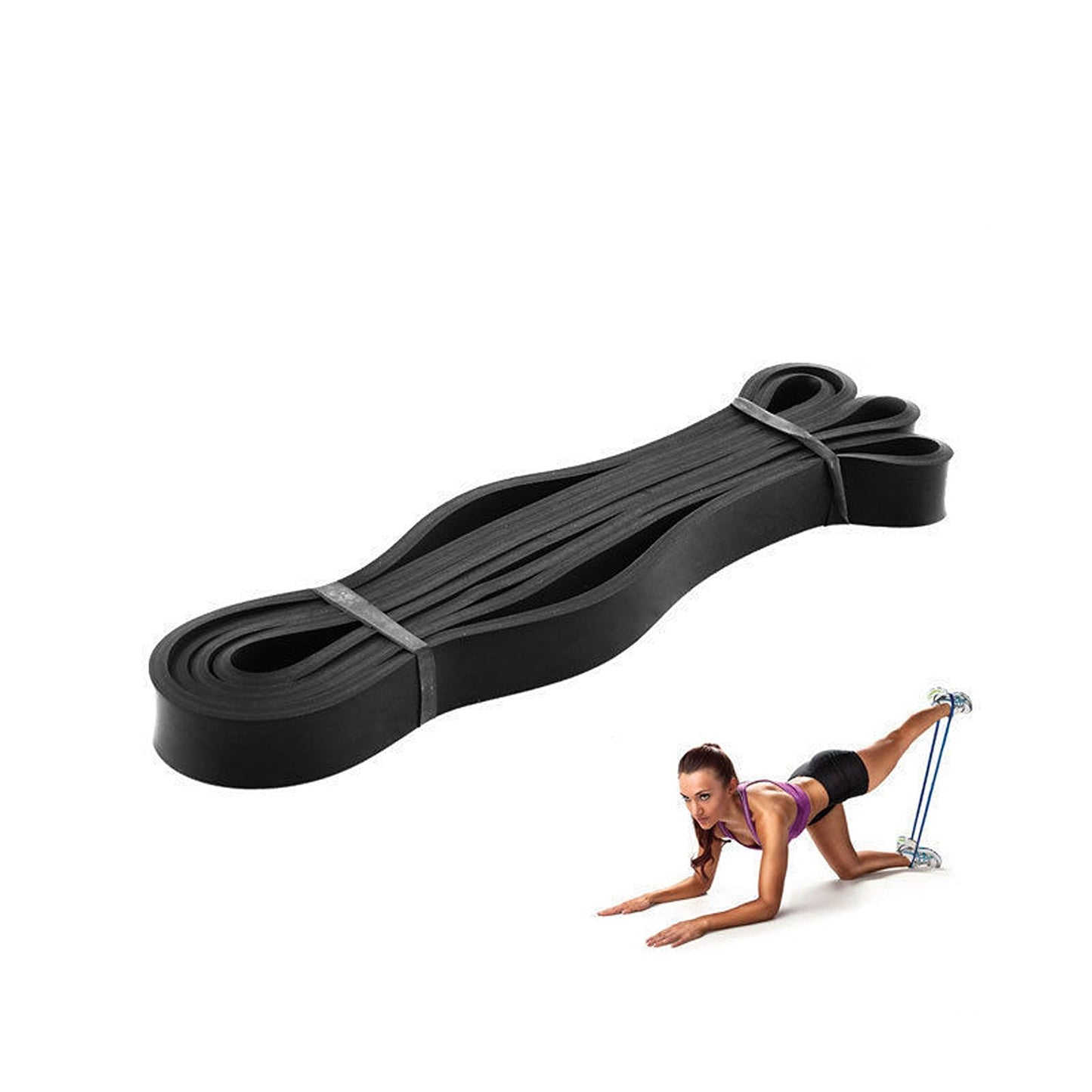 Pull Up Chin Up Training Exercise Gym Power Resistance Rubber Band