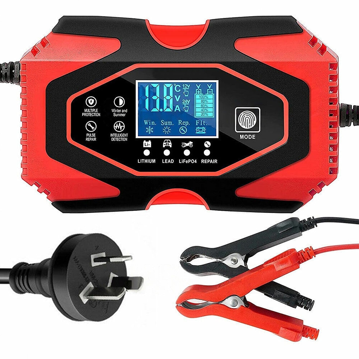 Multipurpose Battery Charger for AGM GEL and Lithium Batteries