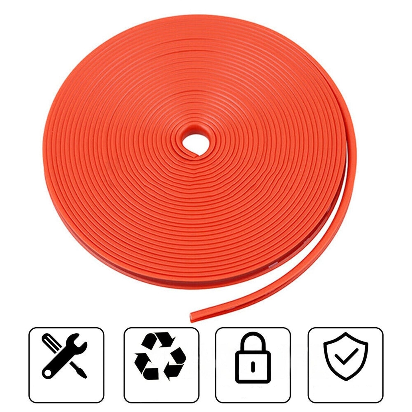 Decorative Wheel Rim Protector for Cars 8m Rubber Moulding