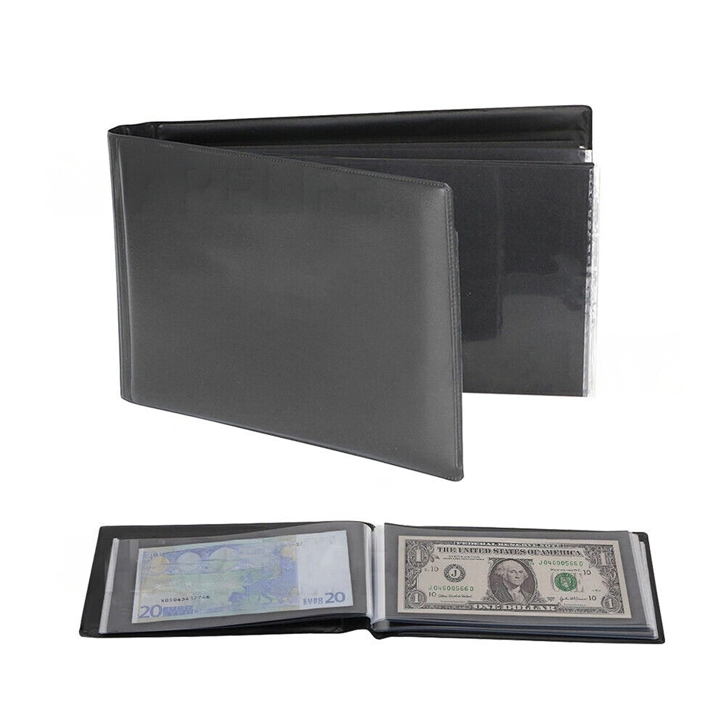 Collectible Banknote Album Paper Money Holder 20 Page Protector