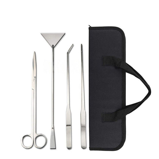 Aquarium Aquascaping Tool Kit Plant Tweezers Scissors Spatula Set