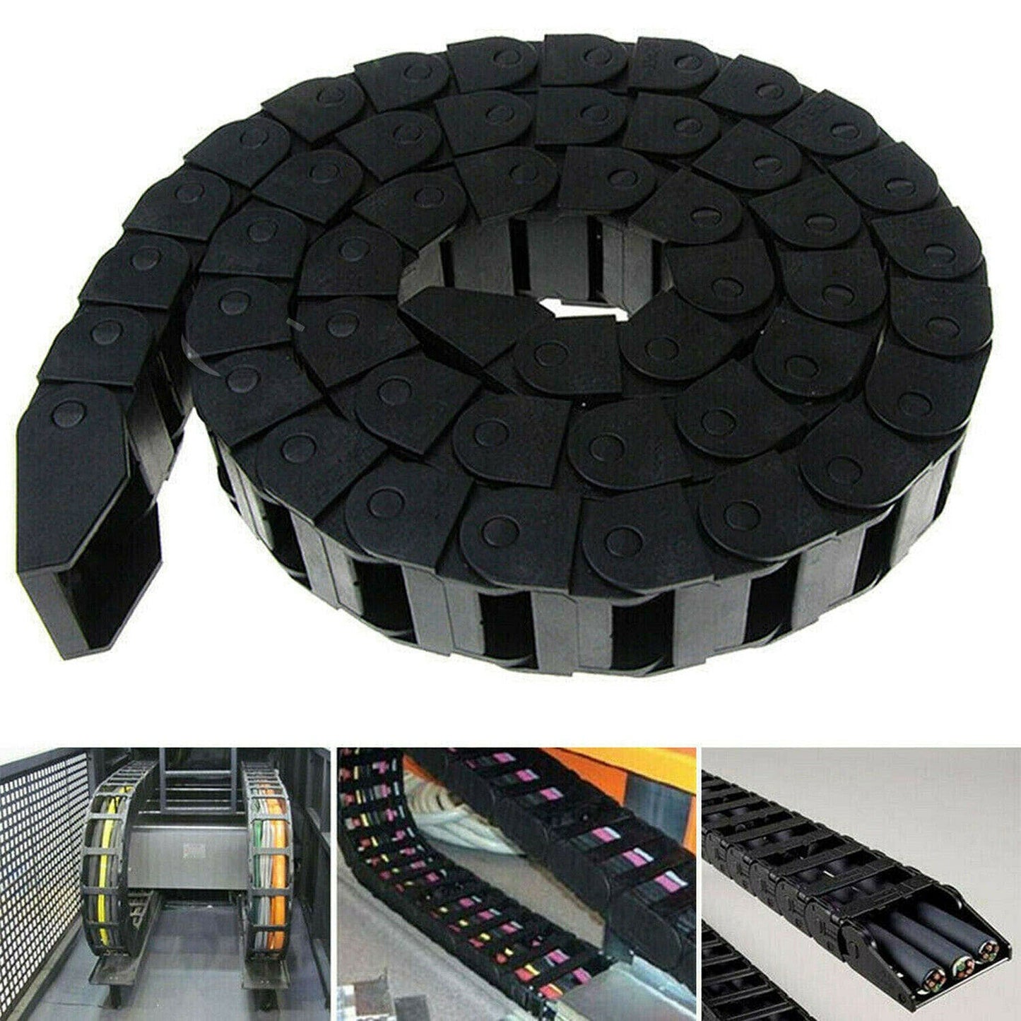Plastic Cable Drag Chain for Protecting Wires in Machinery