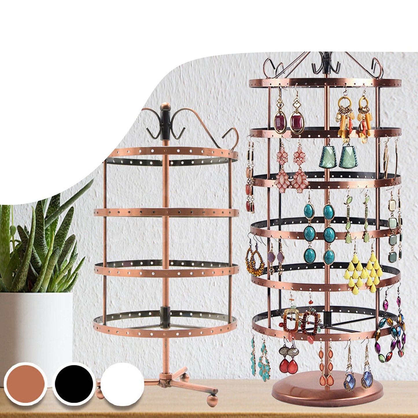 Stand Rack Hanger Jewelry Earring Necklace Holder Organizer