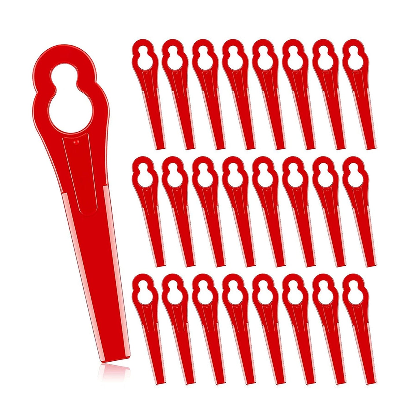 100pcs Plastic Grass Trimmer Blades for Garden Weed Lawn Crop