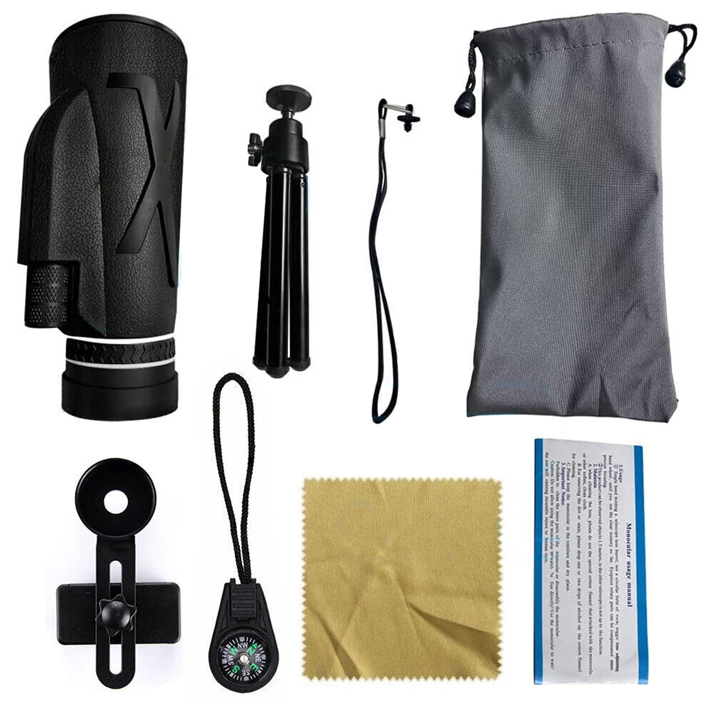 HD Night Vision Binoculars Telescope with Starscope Phone Camera Zoom and Tripod