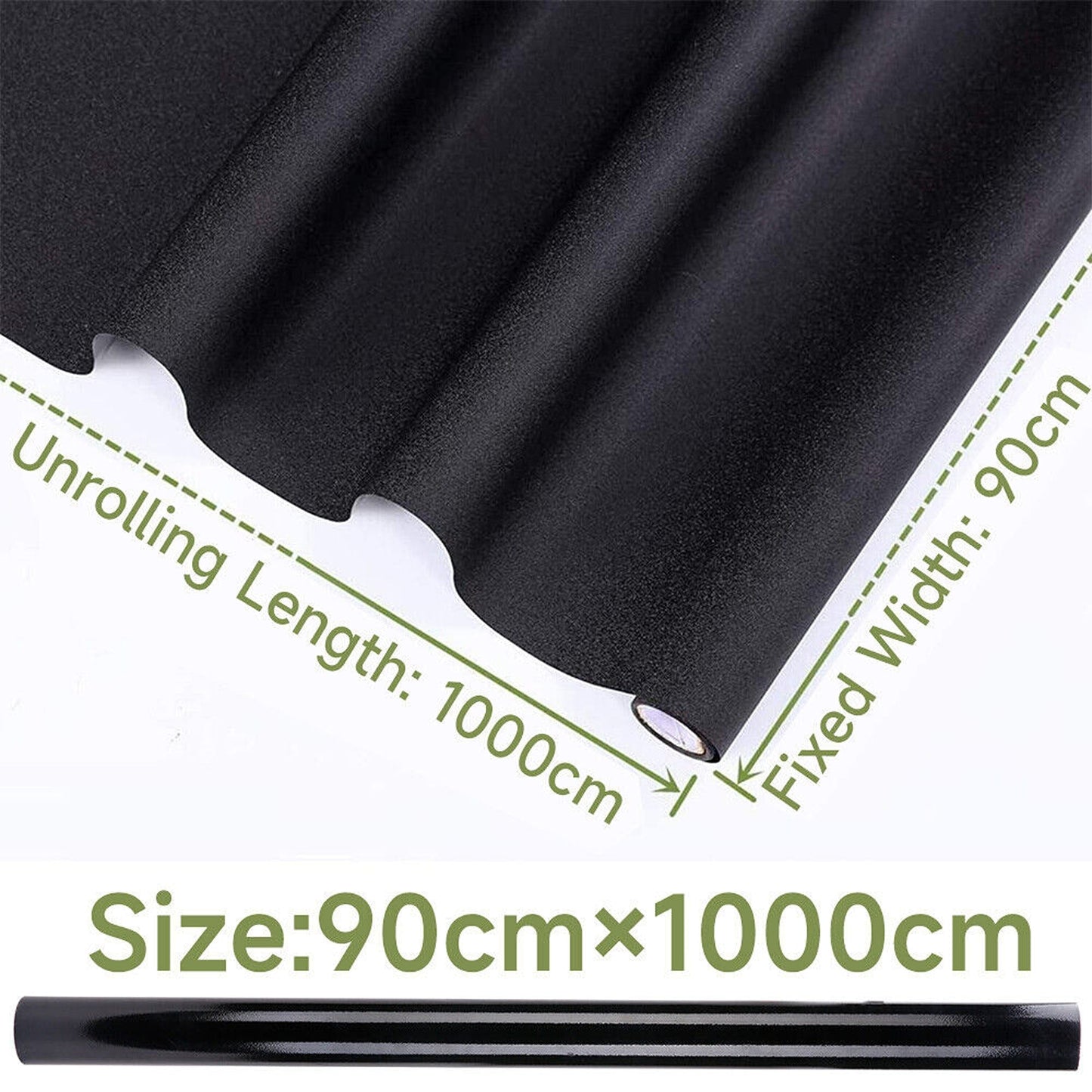 33ft Reusable Black UV Protection Privacy Window Film