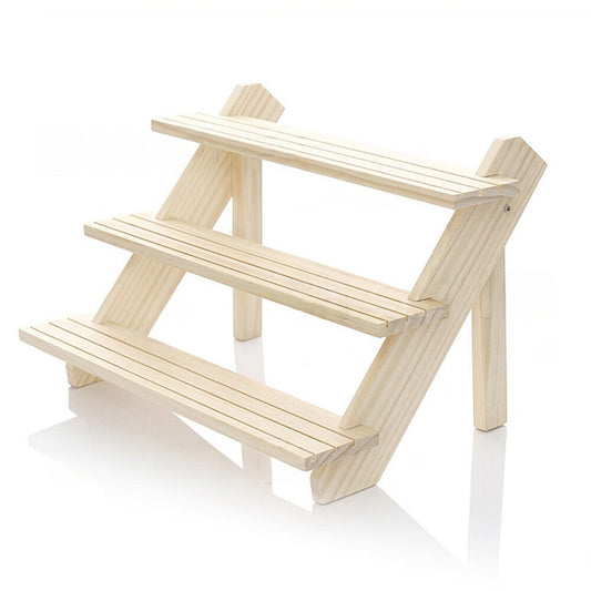 Jewelry Organizer Multi-Tier Wooden Earring and Watch Stand