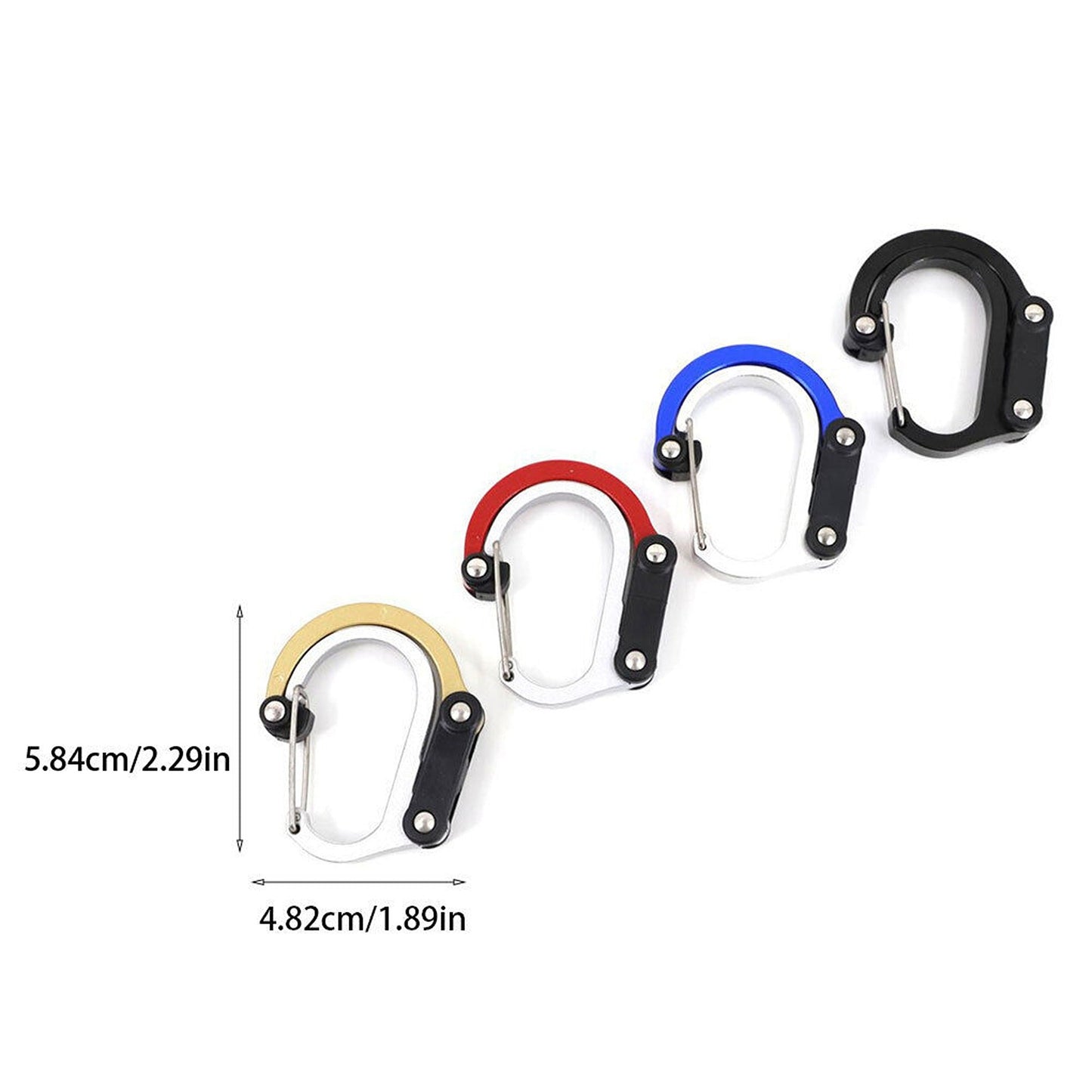 Travel Carabiner Clip Rotating Buckle Fastener for Luggage