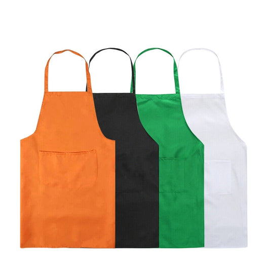 Durable Plain Chef Apron with Pocket Washable Kitchen Bib