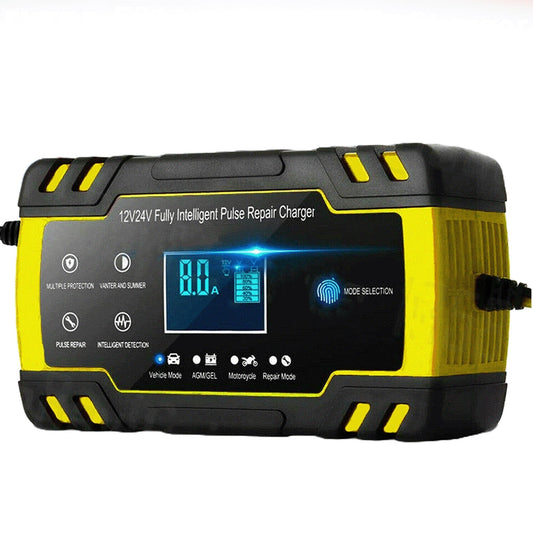 Smart Car Battery Charger Trickle and Repair Function for Motorcycles and Boats