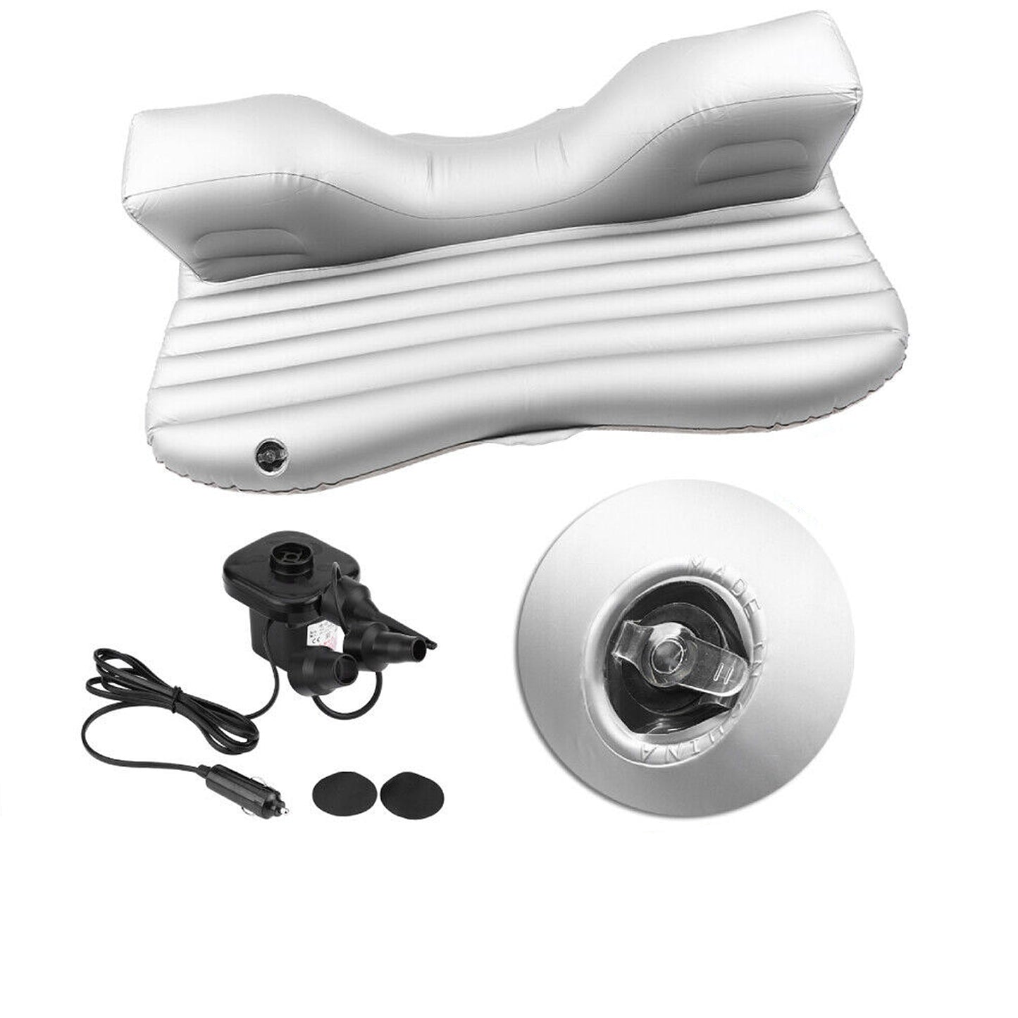 Inflatable Back Seat Mattress for Cars with Electric Pump Portable Travel Bed