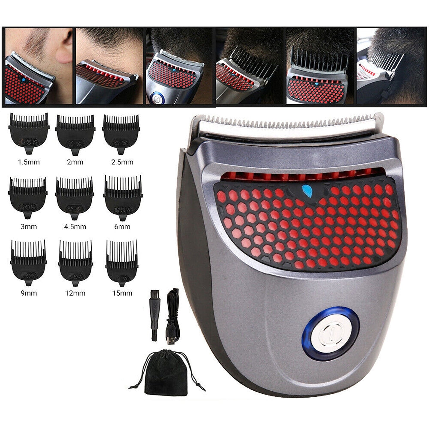 Quick Cutting Cordless Men Hair Clippers with Beard Trimmer Shaver