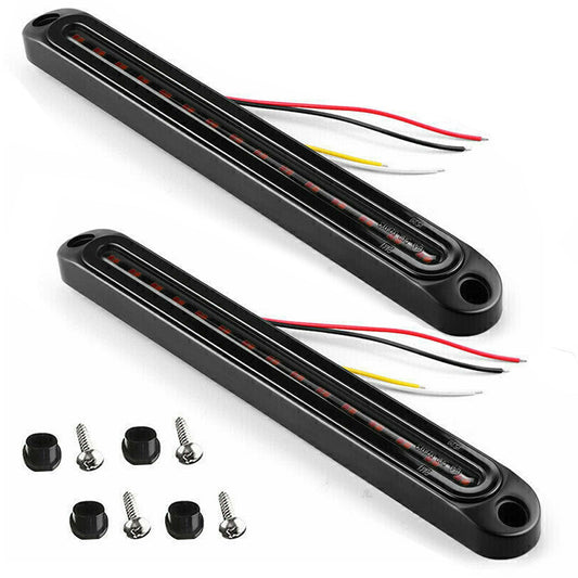 Trailer Tail Lights LED Rear Brake Signal Halo Neon Truck