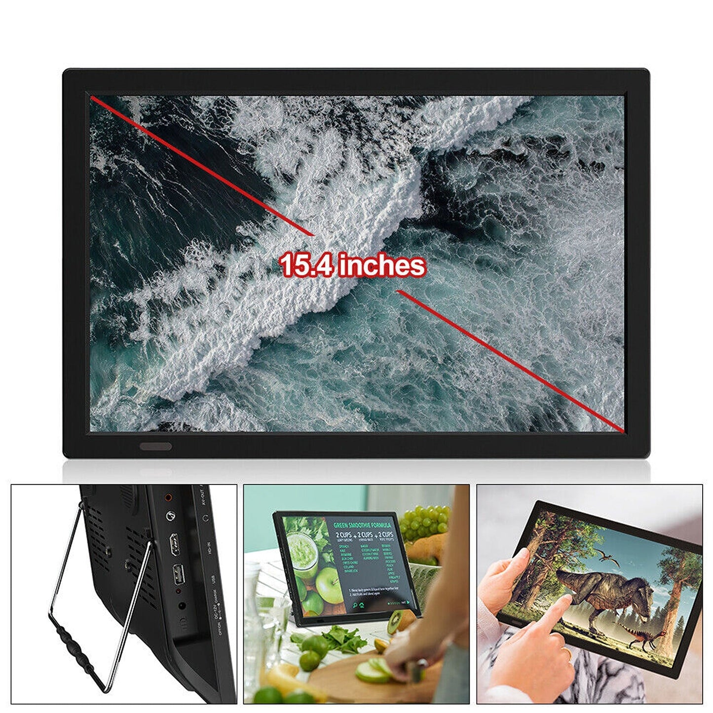 Portable Digital Television 12V HD 1080P TFT LED Car TV