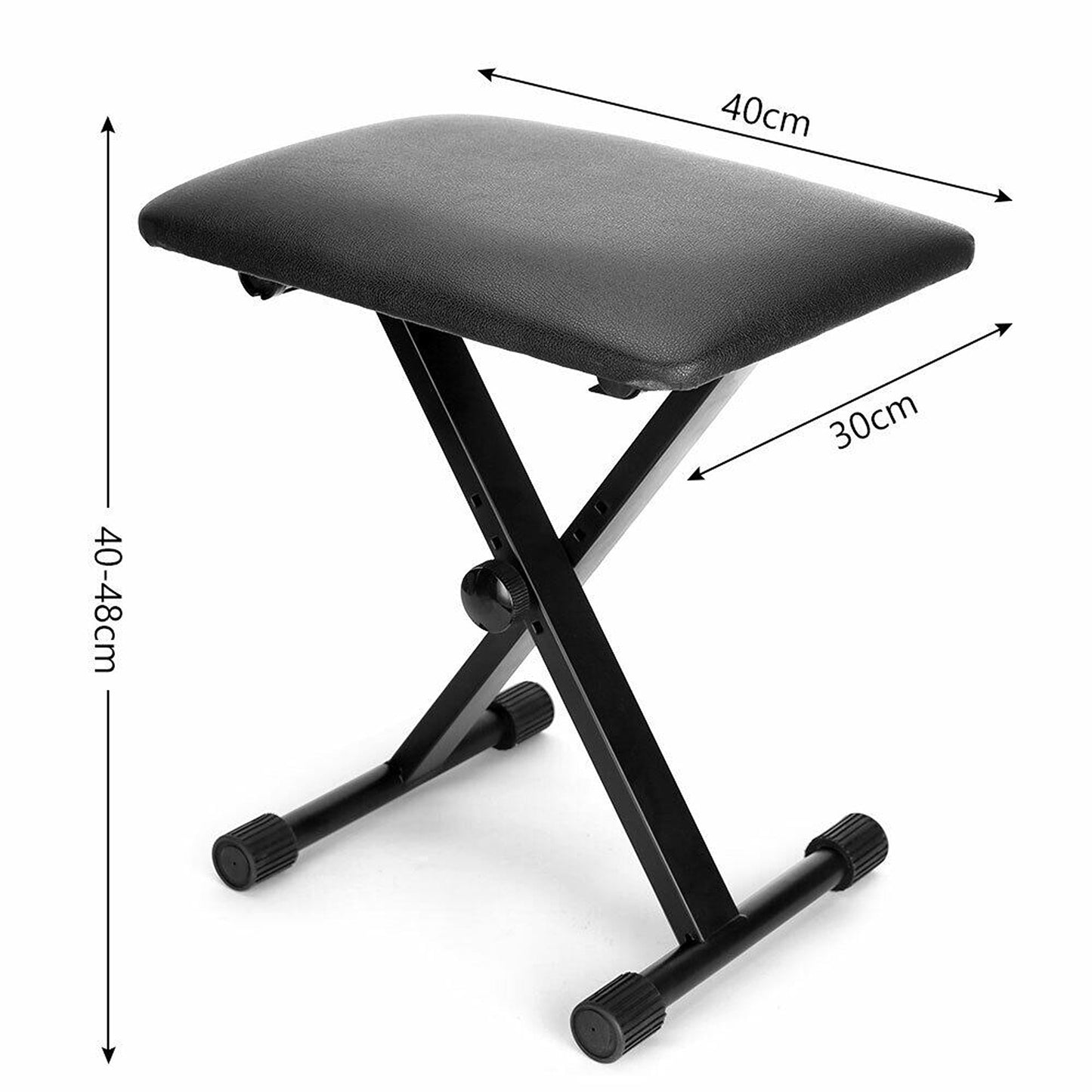 3 Way X Frame Adjustable Keyboard Bench with Soft Cushion