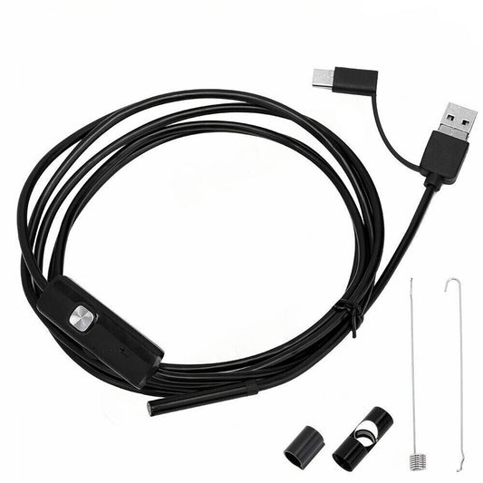 Endoscope Inspection Camera Waterproof USB Type-C Borescope for Android